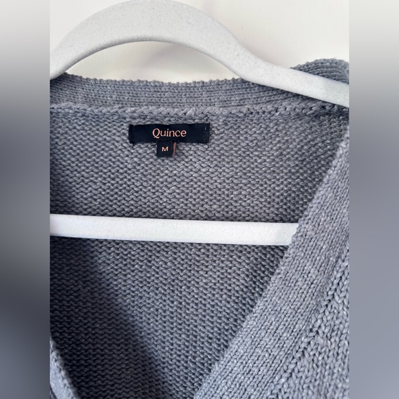 Quince cotton linen relaxed cardigan - Picture 3 of 5